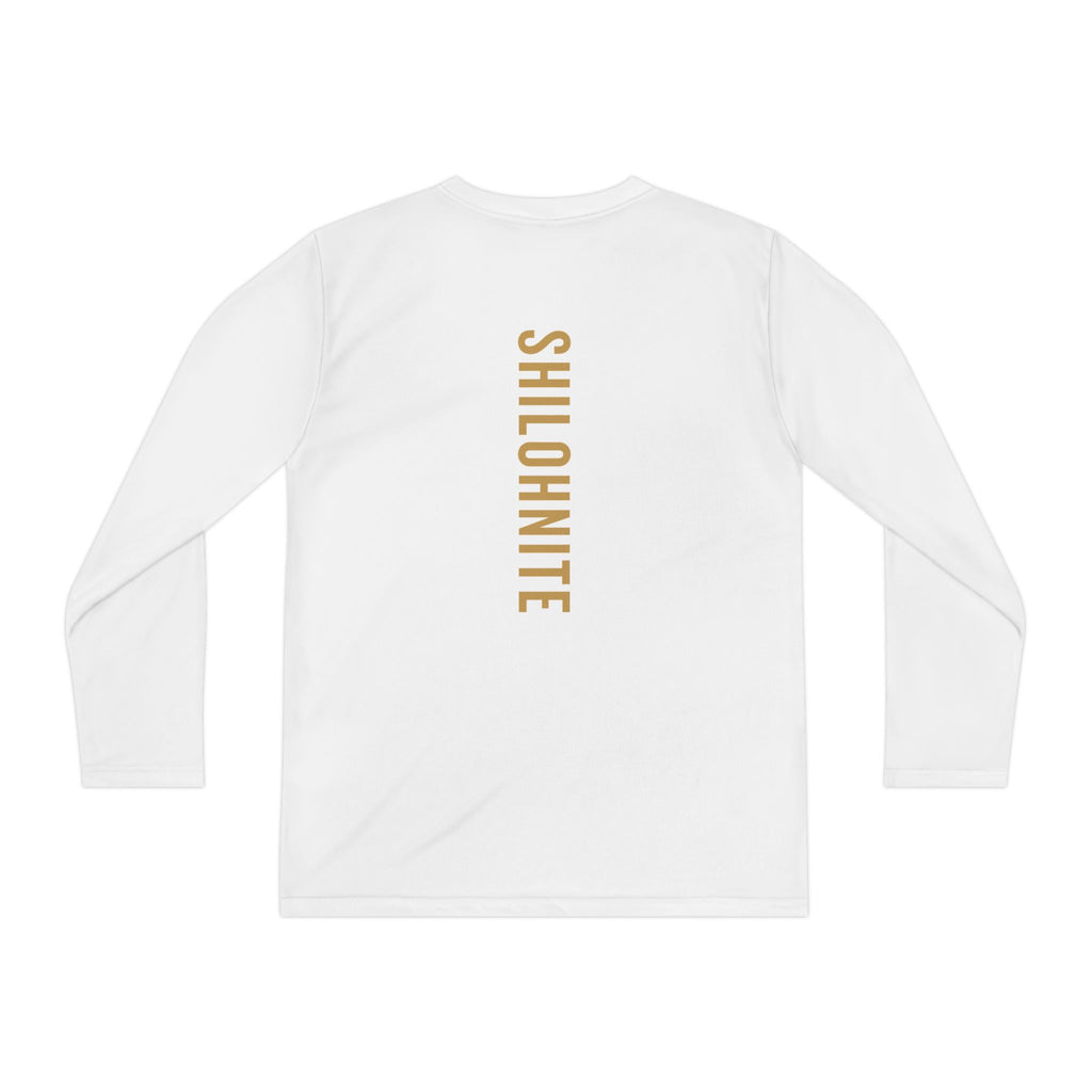 Youth Long Sleeve Tee - "The Best Gift Ever Holy Spirit" Christian Faith Shirt (Back SHILOHNITE)