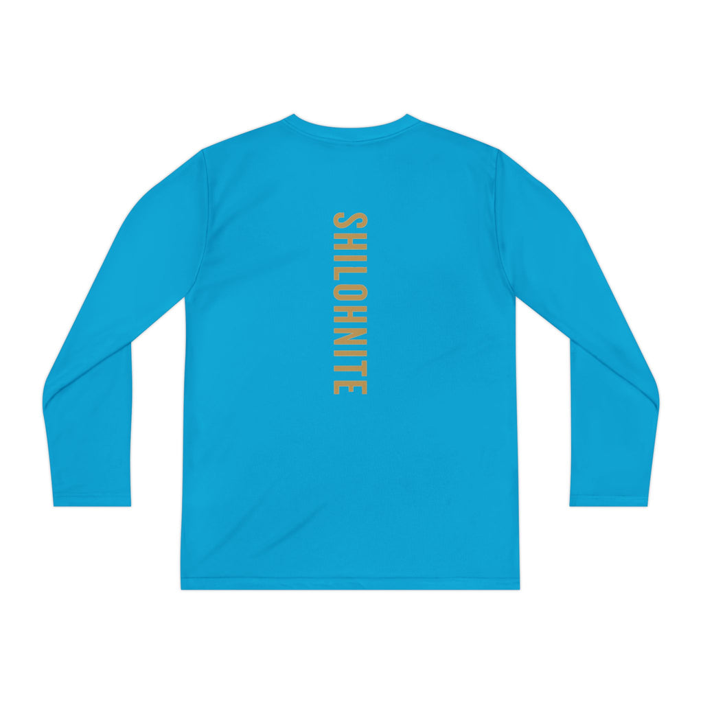 Youth Long Sleeve Tee - "The Best Gift Ever Holy Spirit" Christian Faith Shirt (Back SHILOHNITE)