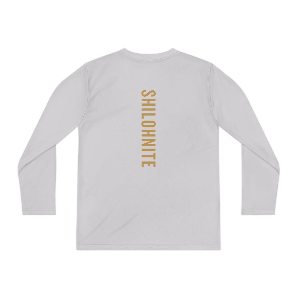 Youth Long Sleeve Tee - "The Best Gift Ever Holy Spirit" Christian Faith Shirt (Back SHILOHNITE)